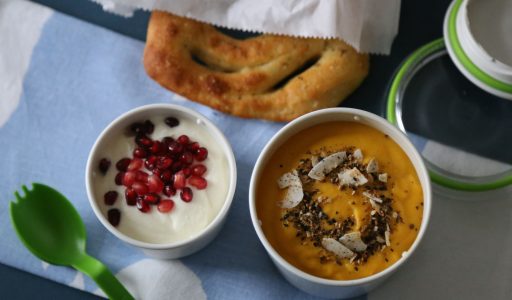 Kürbissuppe für die Lunchbox